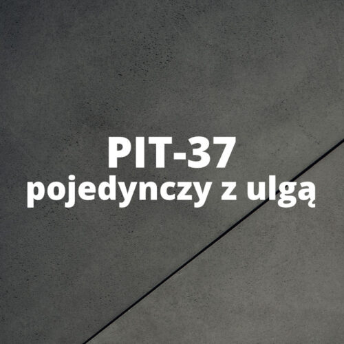 PIT-37 pojedynczy z ulgą